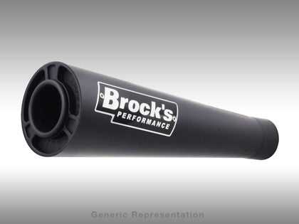 Brock's Performance, ZX-10R '11-'12 - Brock's Slip-On System Single Short Meg Black